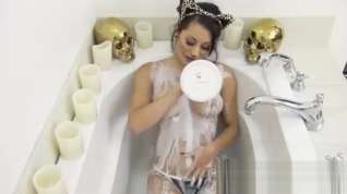 Online film DELILIAH - Teenage Kitten plays with milk all over her 32DD