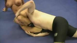 Online film mixed wrestling in ring pt3