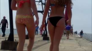 Online film Candid Tight Bikini Small Tits and Round Ass Walking- West Michigan