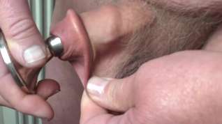 Online film Foreskin with silver candle holder