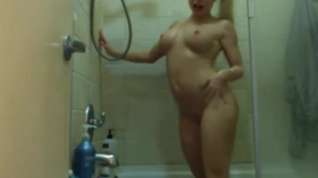 Online film Busty teen shows her sexy body in shower