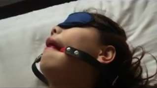 Online film Asian hogtied and blindfold
