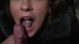 Online film blowjob and cum in mouth