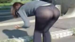 Online film Compilation candid teen in see through leggings walking in the street !