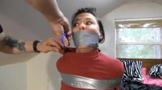 Online film Audrey tape up and hogtied