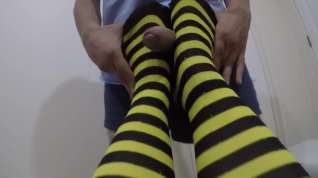Online film Footjob Compilation bright stockings pov sexy feet