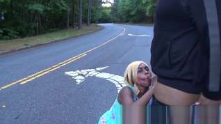 Online film Public Blowjob By Pretty Ebony Slut For Stranger Deepthroat In Street