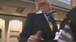 Online film Hot Handjob from sexy Stewardess
