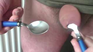 Online film Large pliers in foreskin with 2 spoons