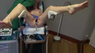 Online film Sensual Doctor Pleasures Female Slave with Gloves, Speculum, and Electro