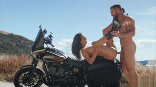 Online film Pumping cock into Ashley Adams outdoors on a motorbike