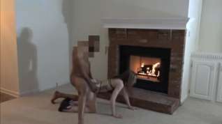 Online film Wife blows bbc by fireplace and bends over for his cock