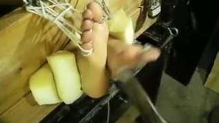 Online film Male Feet In Stocks and Tickled