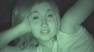 Online film Waking my girl up for some late night head. nightvision Swallow