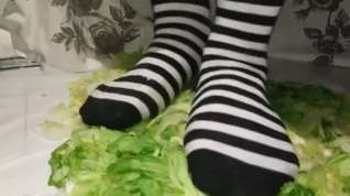 Online film Striped socks crush lettuce