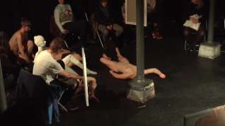 Online film Girls naked on stage
