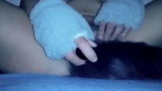 Online film Kitten playing with vibrator