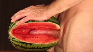 Online film water melon cum - fucking a melon and cumming