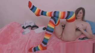 Online film Chaussettes hautes rayees