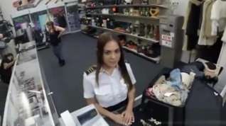 Online film Latina Stewardess Sucks Off And Banged At The Pawnshop