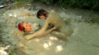 Online film Deep mud lesbian fun!