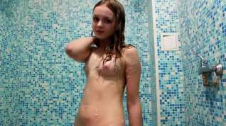 Online film Hot teen strips and shower for you