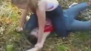 Online film Russian forest catfight