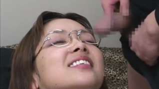 Online film asian bukkake at home 02 with glasses