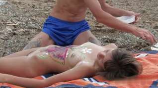 Online film Candid-HD 2009 Body Art Nudist Beach