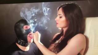 Online film Smoking Femdom Goddess with her Slave, she is as cold as ice