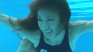 Online film nice asian girl swimming