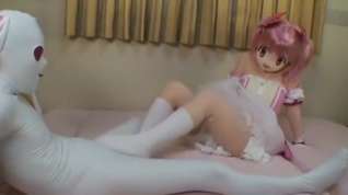 Free online porn Kigurumi madoka kyubei having sex