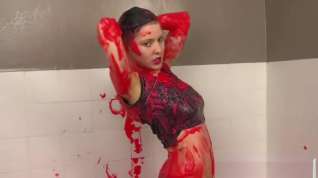 Online film Frilly knickers and red slime