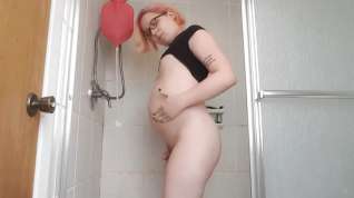 Online film Trans girl huge 3 quart enema belly inflation