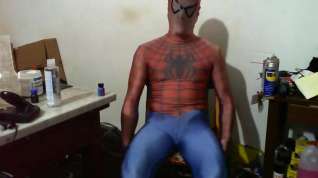 Online film Spiderman lycra muscle fleshlight