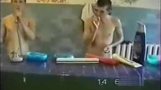 Online film Russian army morning shower