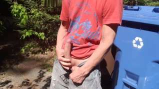 Online film Outdoor wank in front of the street at the sight of everyone #4