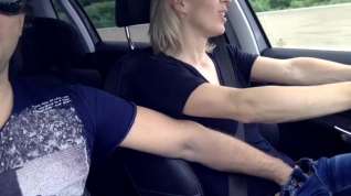 Online film Fingering my Wife while driving