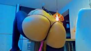 Online film Sexy babe with big round ass butt POV close up small thong