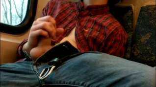 Online film 18 Year Old Jerks It and Blows Load On Public Toronto GO Train