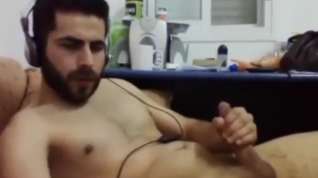 Online film Hot Arabian guy with beard cums in cup on Chaturbate