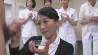 Online film japanese nurse tech for semen extraction