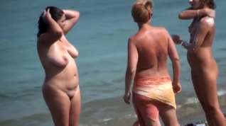 Online film Fettes Tittentier am Strand mit Freundinnen!