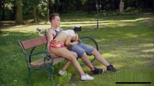 Online film Romantic anal sex on park bench