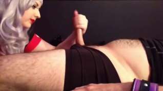 Online film Mistress Handjob Long Red Nails