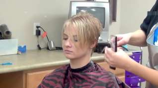 Online film blonde long to very short haircut