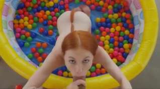 Online film Ginger hottie drew guy playing in the ball crawl