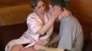 Online film Mature mom and young boy