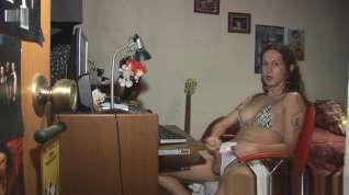 Online film T-girl Nikki Montero webcam work and big cumshot
