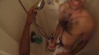 Online film I wash him, then he washes me (Shower Go-Pro) w/cum